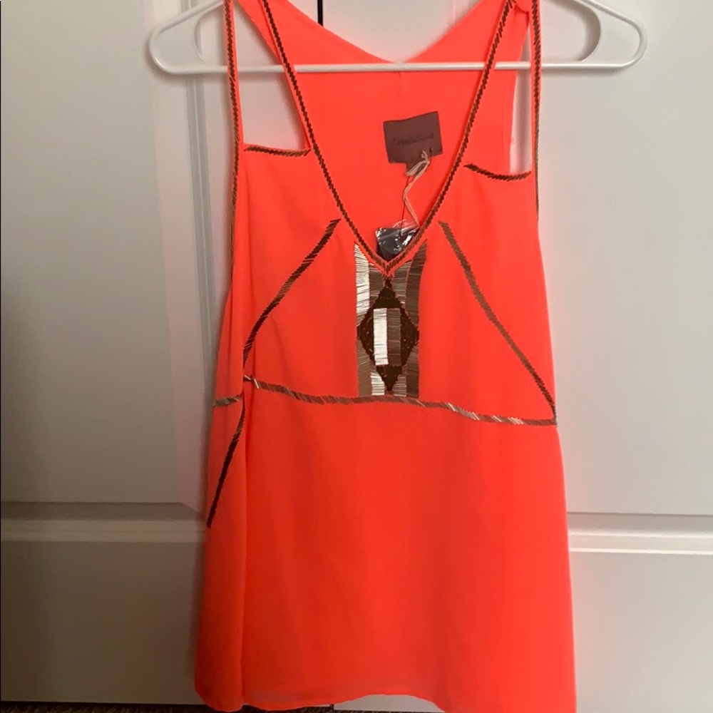 Adorable bright pink razor back tank